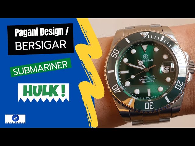 Bersigar | Pagani Design PD 1639 | Best value Rolex Submariner Hulk Homage?