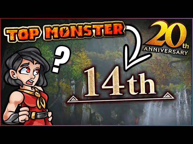 The 20th Anniversary Official 14th Best Monster of All Time is... - Monster Hunter!