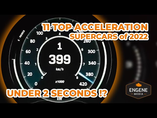 TOP 11 Fastest ACCELERATION supercars / 2023 Edition