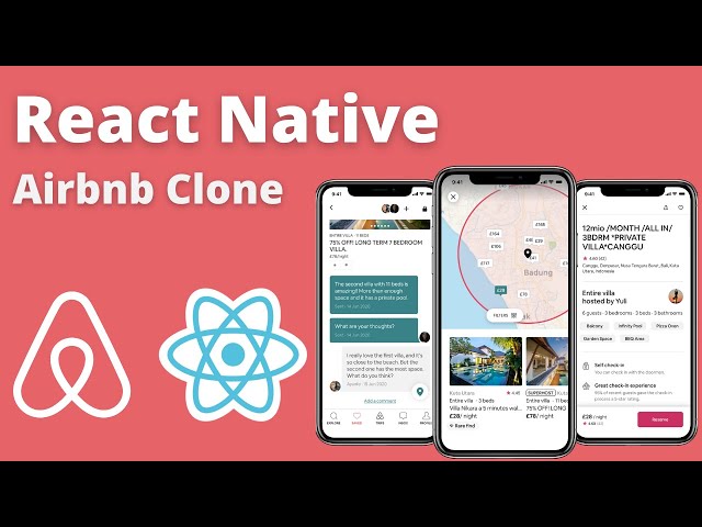 🔴 Build the Airbnb app in React Native [ Tutorial for beginners ]