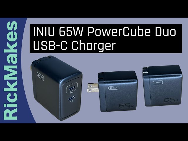 INIU 65W PowerCube Duo USB-C Charger