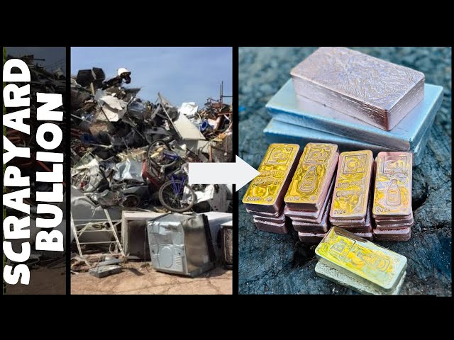 Scrapyard Bullion Bars - Copper Brass Aluminum - ASMR Metal Melting - Trash To Treasure - BigStackD