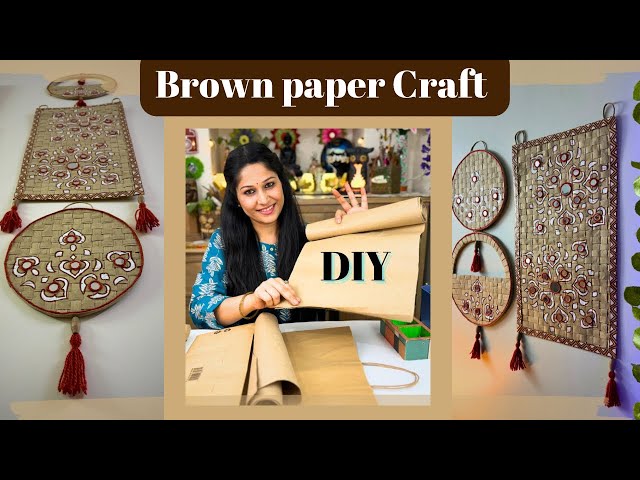 Brown Paper Craft Idea | Best Out Of Waste | Wall Decor DIY