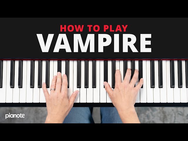 How To Play "Vampire" by Olivia Rodrigo (Easy Piano Tutorial)