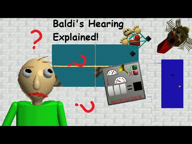 Baldi's Hearing Explained, And Every Possible Noise With Their Values in less than 5 Minutes