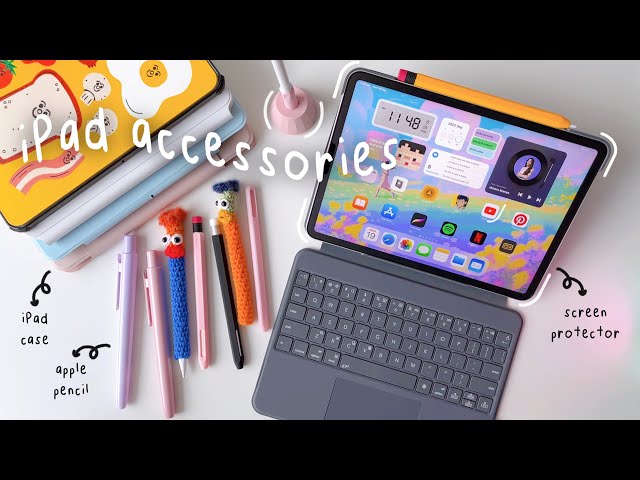 iPad accessories : cases, apple pencil sleeves, screen protectors + review ✏️