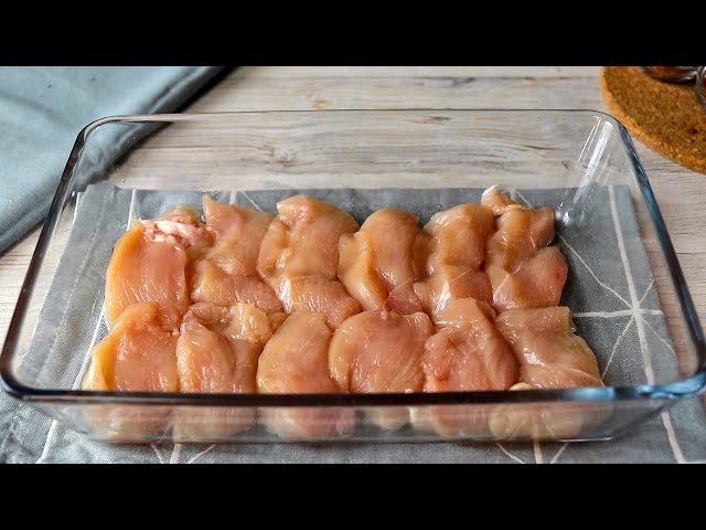 A quick recipe for delicious chicken fillet in the oven! Cooking dinner for the whole family! # 144