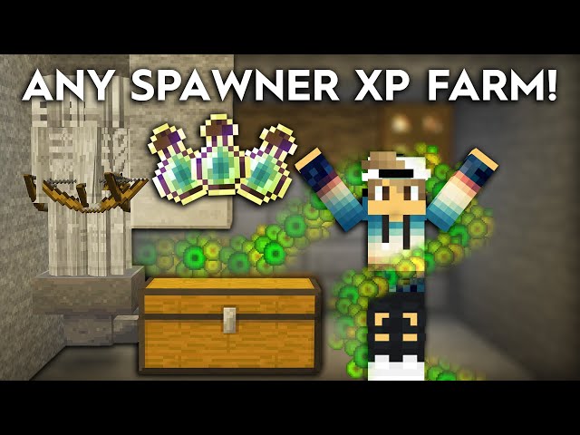 Minecraft Mob Spawner XP Farm - Easy Design - 2500+ Drops Per Hour
