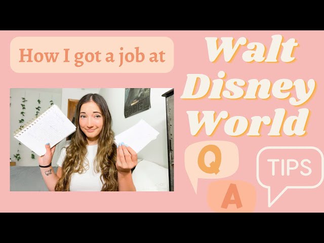 Walt Disney World job Interview questions + Tips🐭✨