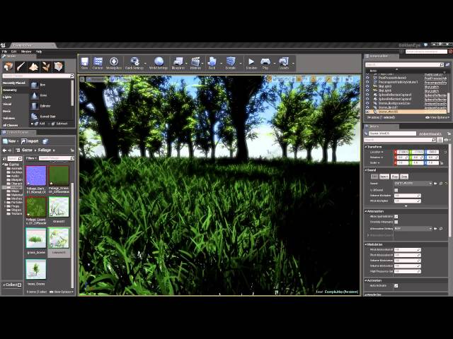 How to add wind to foliage unreal engine 4