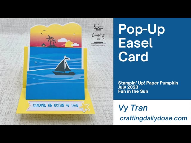 Paper Pumpkin July 2023 Alternative | Pop-Up Easel Card | Fun in the Sun