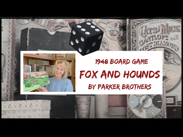 1948 Fox and Hounds Vintage Board Game by Parker Brothers #vintage #boardgames
