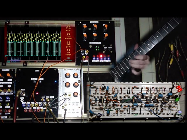 Saw Wave Oscillator for my Homemade Monophonic Guitar Synthesizer