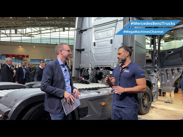 A Showcase Of The New Mercedes-Benz Truck Models Presented By Mr. Prothmann At Bauma 2022 - 4k