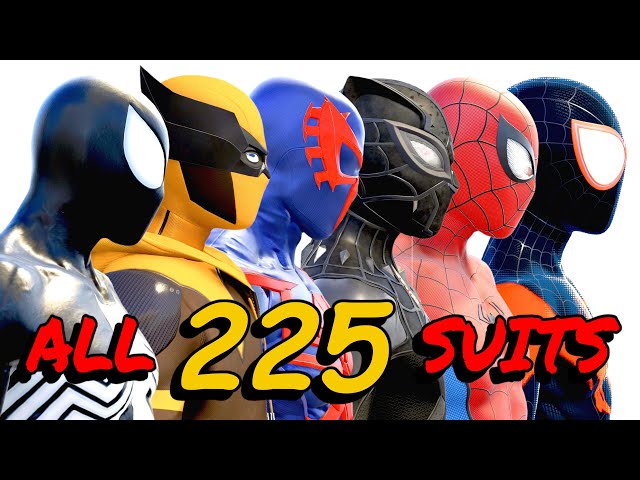 All Suits & Styles (Peter & Miles) MARVEL'S SPIDER-MAN 2 PS5 SUITS