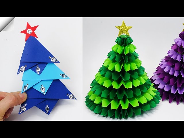 9 diy 3D paper christmas TREE