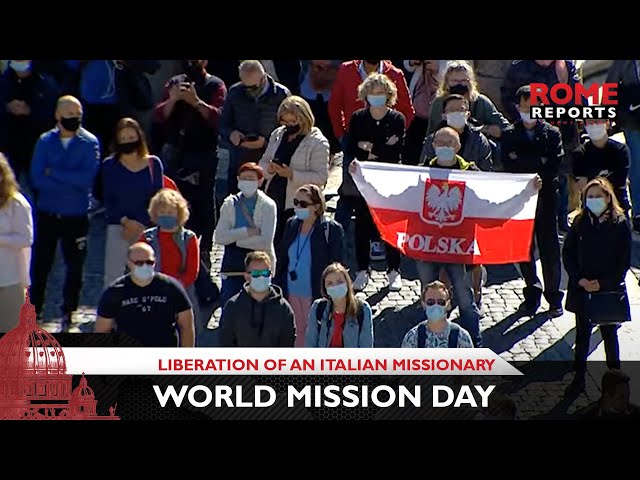 Pope shows gratitude for liberation of an Italian missionary on World Mission Day