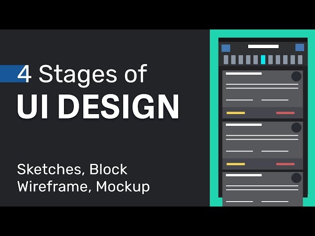 4 stages of UI Design → UI Design Basics