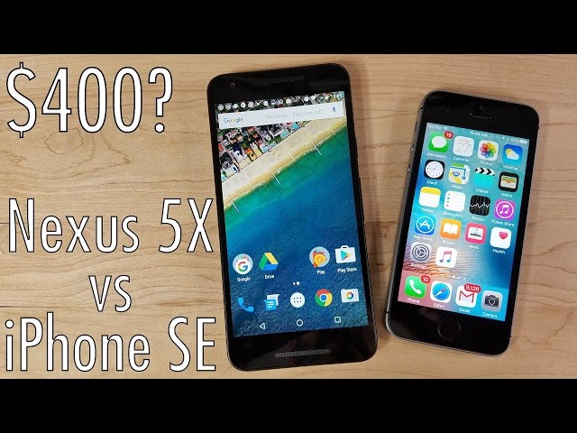 iPhone SE vs Nexus 5X: The $400 Challenge! | Pocketnow