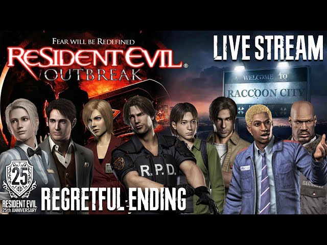 RESIDENT EVIL Outbreak - All Scenarios (Long Play) | Live Stream | Regretful Ending