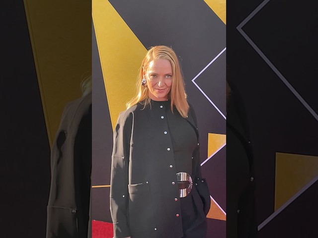 THE #UmaThurman graced us with her presence at the 30th anniversary of #PulpFiction. 😍 #shorts