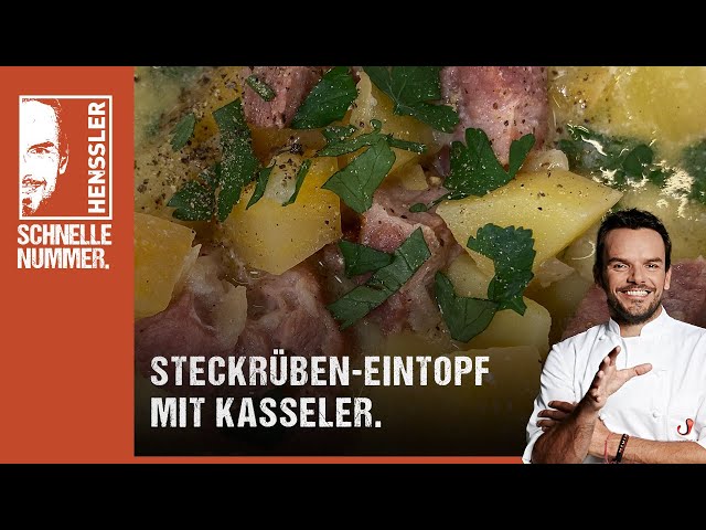Schnelles Steckrüben-Eintopf mit Kasseler Rezept von Steffen Henssler | Günstige Rezepte