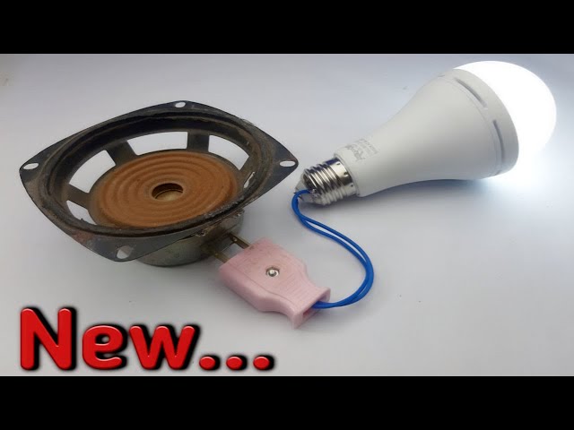 New Free Energy Generator Using Speaker 100% For Experiment 2020 l