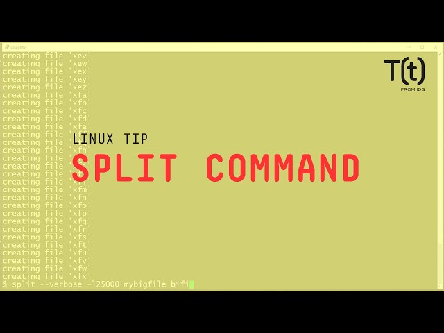 How to use the split command: 2-Minute Linux Tips