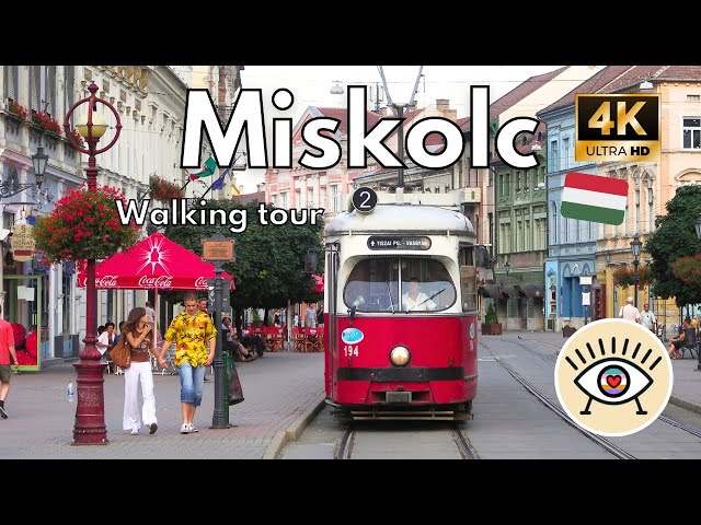 Miskolc, Hungary ✅ “Walking Tour” [4K] HDR Walk with subtitles!