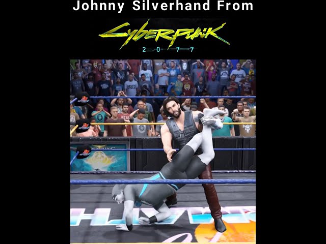 Johnny Silverhand From Cyberpunk 2077 in WWE 2K22