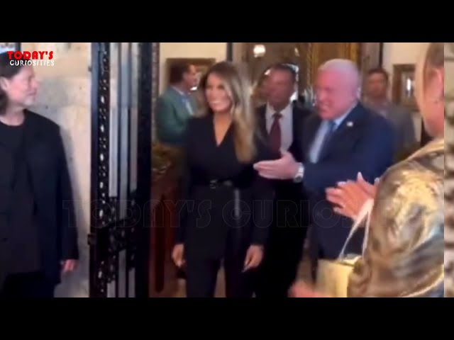Melania Trump was greeted with applause at Mar-a-Lago fundraiser