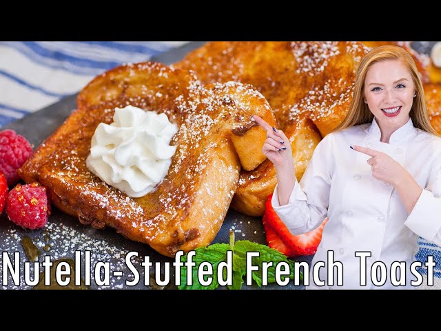 NUTELLA-Stuffed French Toast Recipe! Weekend Breakfast Recipe!