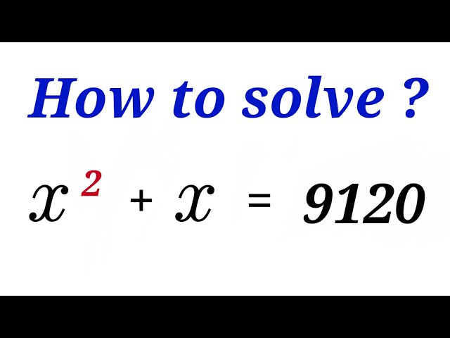 Math Olympiad Question | Equation Solving | You should know this trick