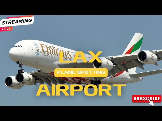 🔴 Live Plane Spotting at LAX Airport | Watch Runway 24L/24R