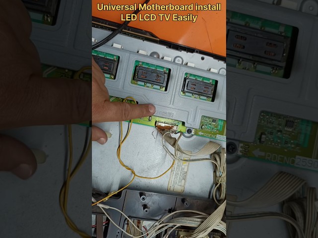 How To Install Universal Motherboard In LED/LED Tv