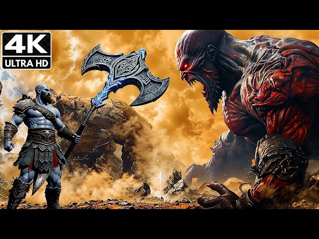 GOD OF WAR - Kratos Kils All Gods and Titans (4K Ultra HDR)