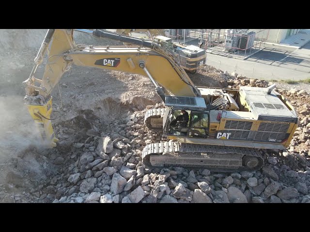 Caterpillar 385C Excavator With Atlas Copco HB10000 Hydraulic Hammer - Sotiriadis Construction Works