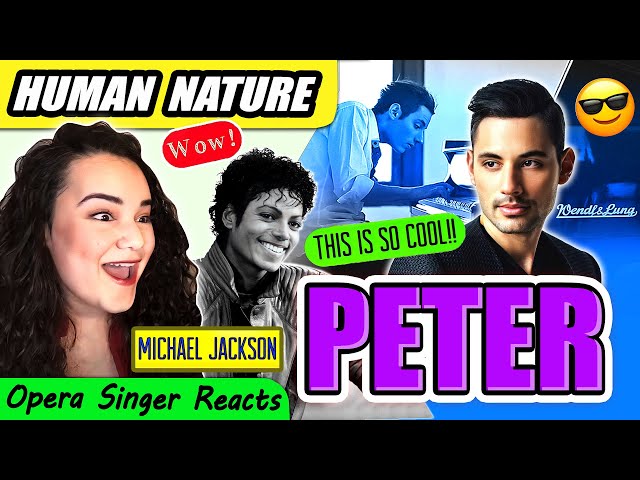 Opera Singer Reacts to PETER BENCE - Human Nature - Michael Jackson [Piano Cover]