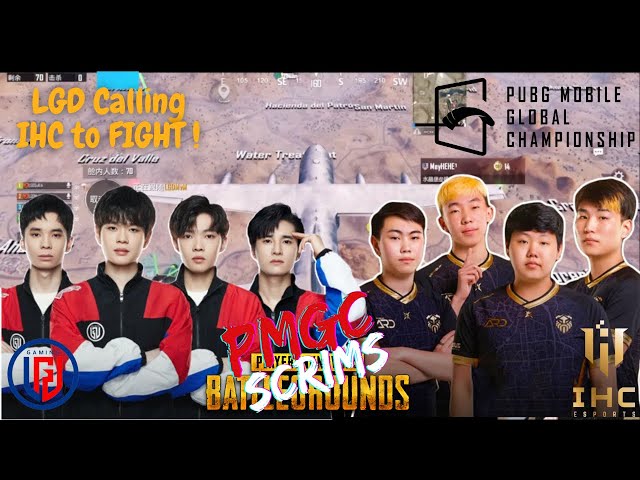 EARLY FIGHT !! PMGC GLOBAL SCRIMS LGD ESPORTS VS IHC 🔥 | THE SAME DROP | PUBG MOBILE GLOBAL VERSION