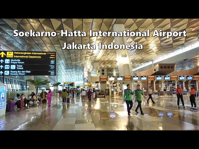 SOEKARNO HATTA International Airport Terminal 3 Walking Tour - JAKARTA Indonesia