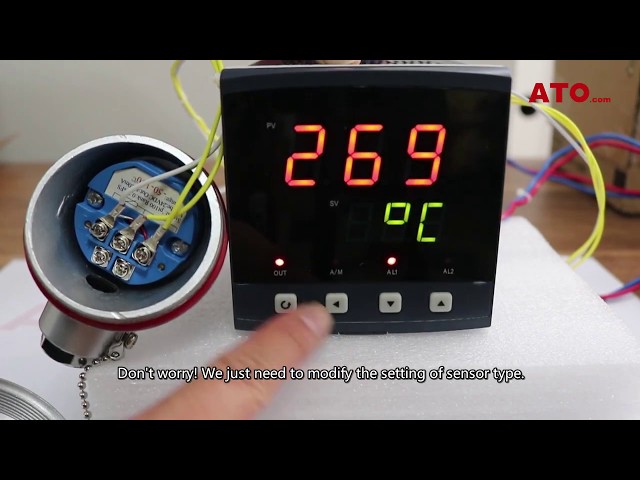 Temperature controller wiring and setting