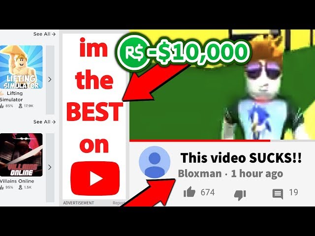 I made a FAKE Roblox YOUTUBE TROLL account... and ADVERTISED IT.