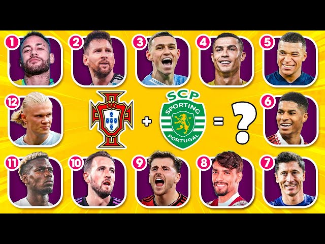 Guess the Player by NATIONALITY and FIRST CLUB | Ronaldo, Messi, Neymar, Mbappe | Tiny Football