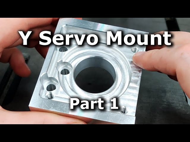 CNC machining a Y axes servo motor mount
