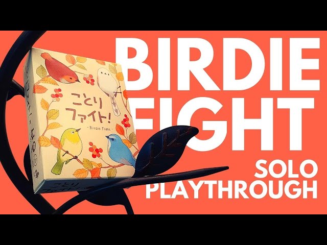 Birdie Fight Board Game | Full Solo Playthrough | How to Play Simple, Quick Solitare Card Game