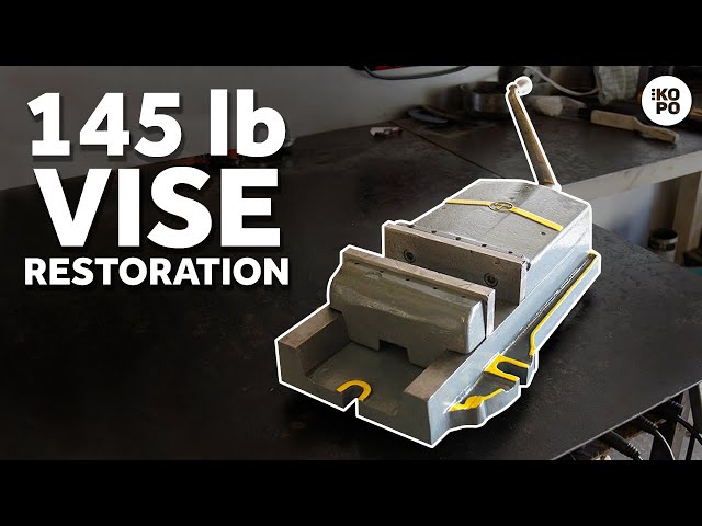 MASSIVE 145 lb Machinist Vise Restoration | Milling Vise