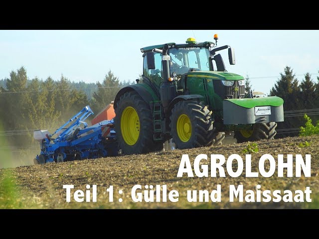 Lohnunternehmen Agrolohn im Frühjahr: Gülleausbringung und Maissaat