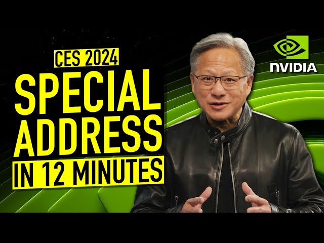 HUGE AI NEWS: NVIDIA Special Address at CES 2024 (Supercut)