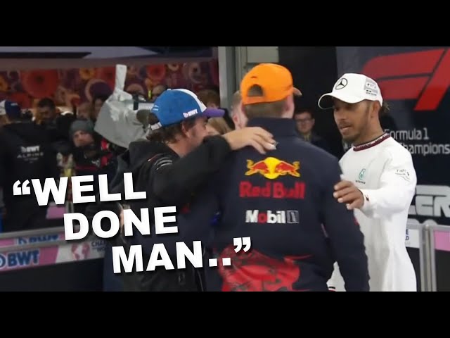Hamilton, Alonso and Norris congratulate Verstappen after winning his second World Championship