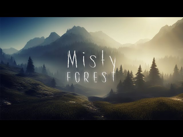 Misty Forest | Bird Voices | Light Ambient Music.